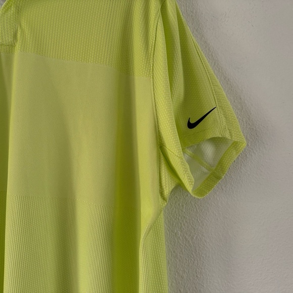 Nike X Tiger Woods DRIFIT ADV Polo Golf Shirt Men's Yellow Shirt XXL NEW - Picture 9 of 13